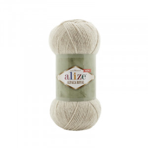 152 Пряжа Alize Alpaca Royal бежевий меланж