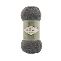 196 Пряжа Alize Alpaca Royal сірий меланж