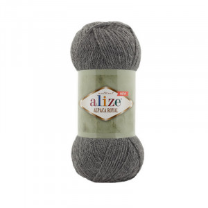 196 Пряжа Alize Alpaca Royal сірий меланж