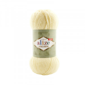 1 Пряжа Alize Alpaca Royal кремовий