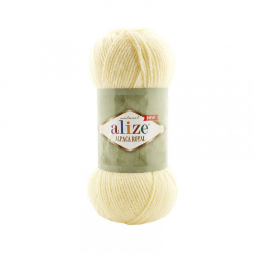 1 Пряжа Alize Alpaca Royal кремовий