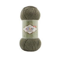 577 Пряжа Alize Alpaca Royal зелений меланж