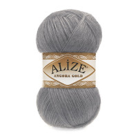 87 Пряжа Alize Angora Gold середньо-сірий