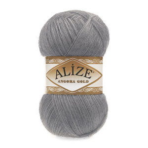 87 Пряжа Alize Angora Gold середньо-сірий