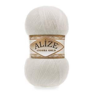 450 Пряжа Alize Angora Gold перловий