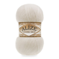 62 Пряжа Alize Angora Gold молочний