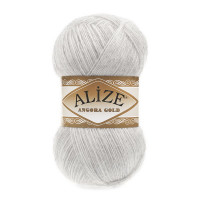 208 Пряжа Alize Angora Gold світло-сірий меланж
