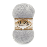 21 Пряжа Alize Angora Gold сірий