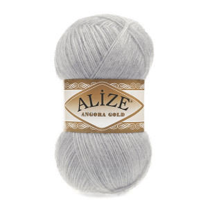 21 Пряжа Alize Angora Gold сірий