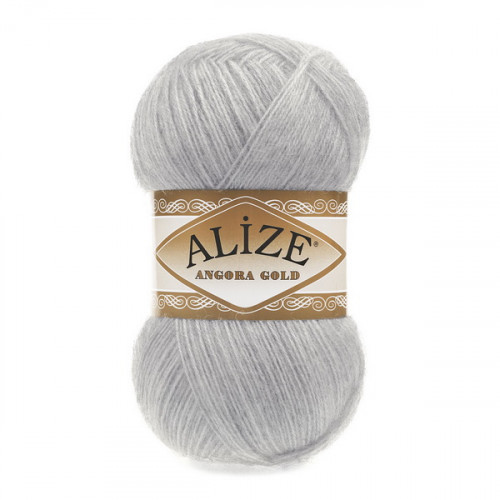 21 Пряжа Alize Angora Gold сірий