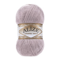 163 Пряжа Alize Angora Gold сіра троянда
