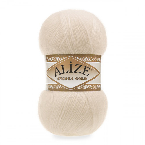 67 Пряжа Alize Angora Gold молочно-бежевий