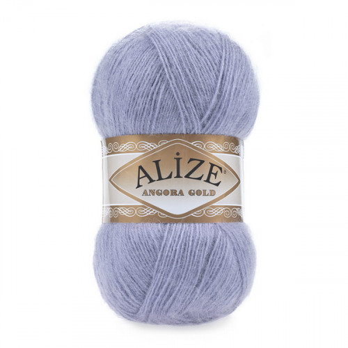 40 Пряжа Alize Angora Gold синій