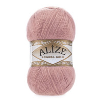 144 Пряжа Alize Angora Gold темна пудра