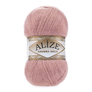 144 Пряжа Alize Angora Gold темна пудра