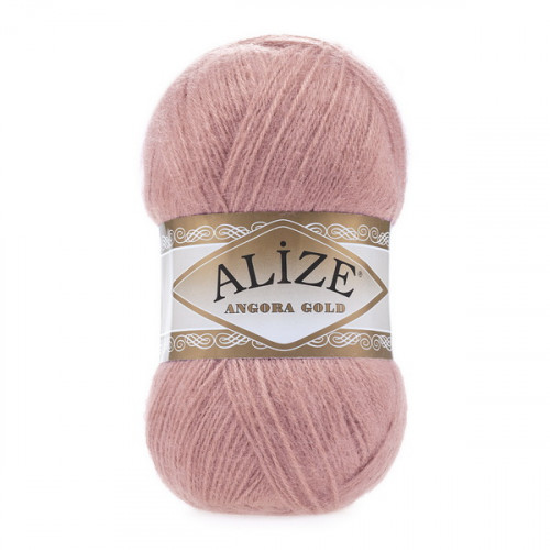 144 Пряжа Alize Angora Gold темна пудра