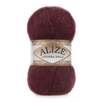 57 Пряжа Alize Angora Gold бордовий
