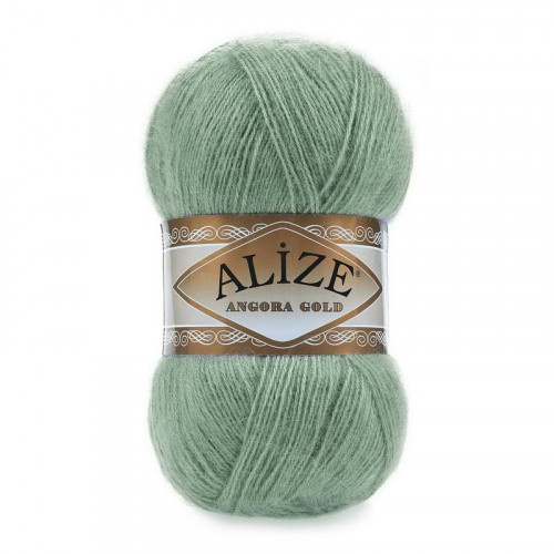 180 Пряжа Alize Angora Gold зелений мигдаль