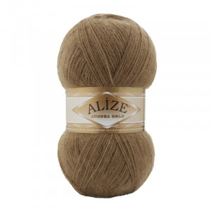 466 Пряжа Alize Angora Gold темний беж