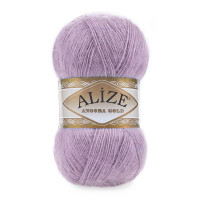 505 Пряжа Alize Angora Gold попелясто-бузковий