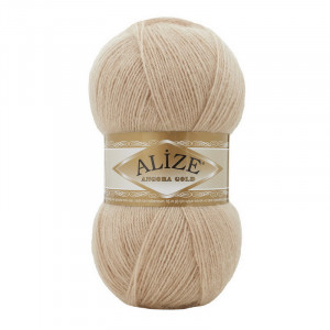 524 Пряжа Alize Angora Gold беж
