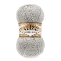 652 Пряжа Alize Angora Gold попелястий