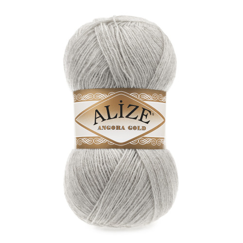 652 Пряжа Alize Angora Gold попелястий