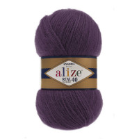 111 Пряжа Alize Angora Real 40 сливовий