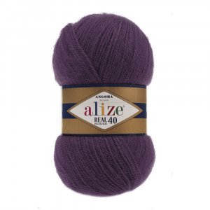 111 Пряжа Alize Angora Real 40 сливовий
