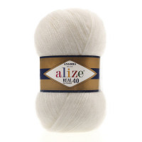 450 Пряжа Alize Angora Real 40 перлинний 450 Пряжа Alize Angora Real 40 перлинний