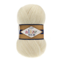 1 Пряжа Alize Angora Real 40 кремовий