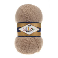 5 Пряжа Alize Angora Real 40 беж