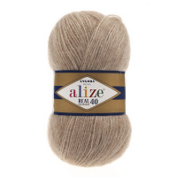 152 Пряжа Alize Angora Real 40 беж меланж