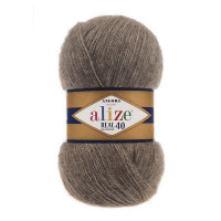 553 Пряжа Alize Angora Real 40 коричневий меланж
