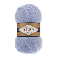 40 Пряжа Alize Angora Real 40 блакитний