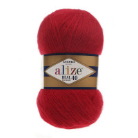 56 Пряжа Alize Angora Real 40 червоний