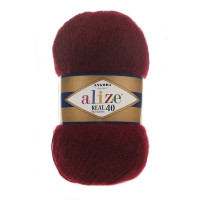 57 Пряжа Alize Angora Real 40 бордовий