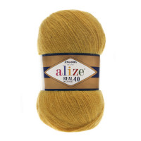645 Пряжа Alize Angora Real 40 гірчиця