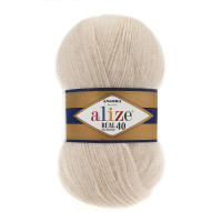 67 Пряжа Alize Angora Real 40 світлий беж