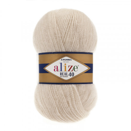 67 Пряжа Alize Angora Real 40 світлий беж