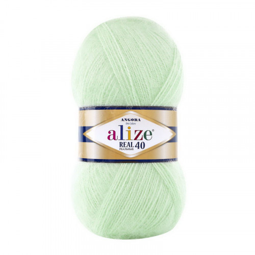 842 Пряжа Alize Angora Real 40 світла м'ята