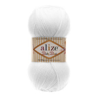55 Пряжа Alize Baby Best білий