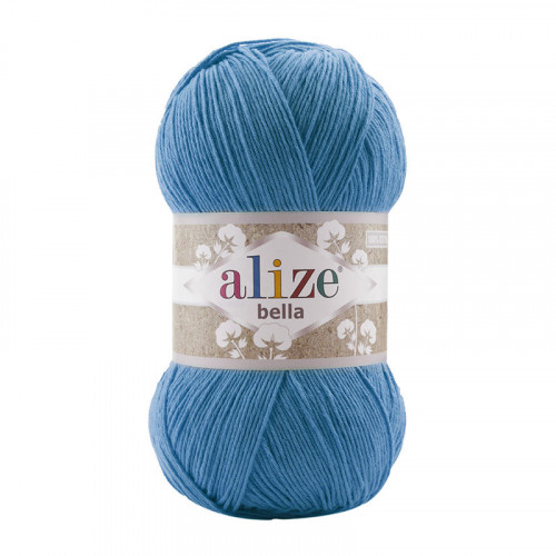 387 Пряжа Alize Bella 100 синій