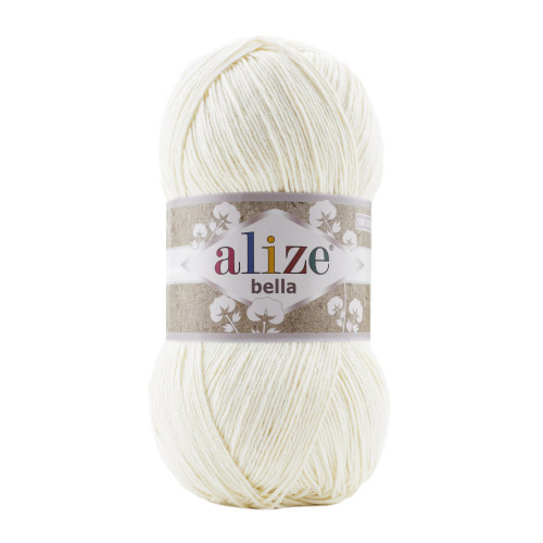 62 Пряжа Alize Bella 100 молочний