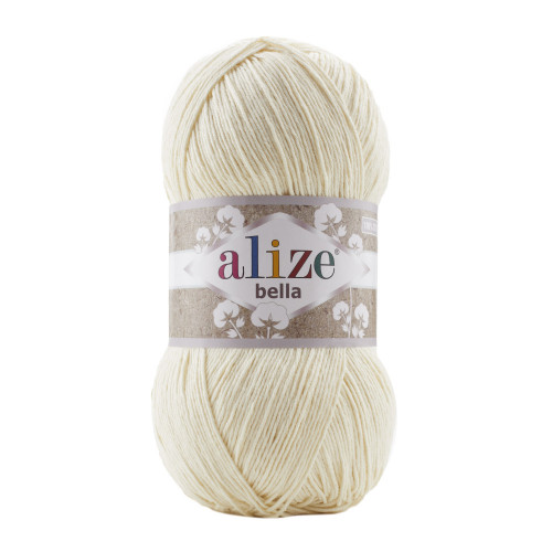1 Пряжа Alize Bella 100 молочний