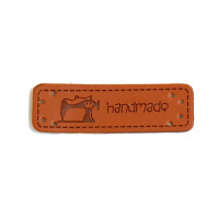 Бірка Hand made шкірозамінник 5х1,5 см