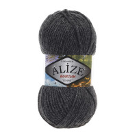 195 Пряжа Alize Burcum Klasik антрацит меланж