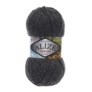195 Пряжа Alize Burcum Klasik антрацит меланж