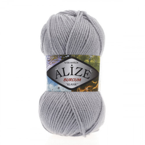253 Пряжа Alize Burcum Klasik сірий