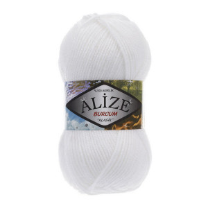 55 Пряжа Alize Burcum Klasik білий